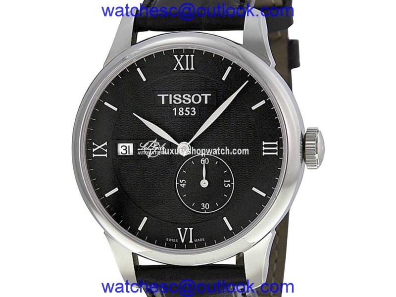 Tissot T0064281605800 Le Locle Black Dial Leather Strap Automatic Men's Watch Tissot
