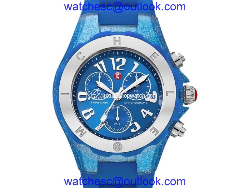 Michele MWW12F000074 Tahitian Jelly Bean Blue Watch Michele