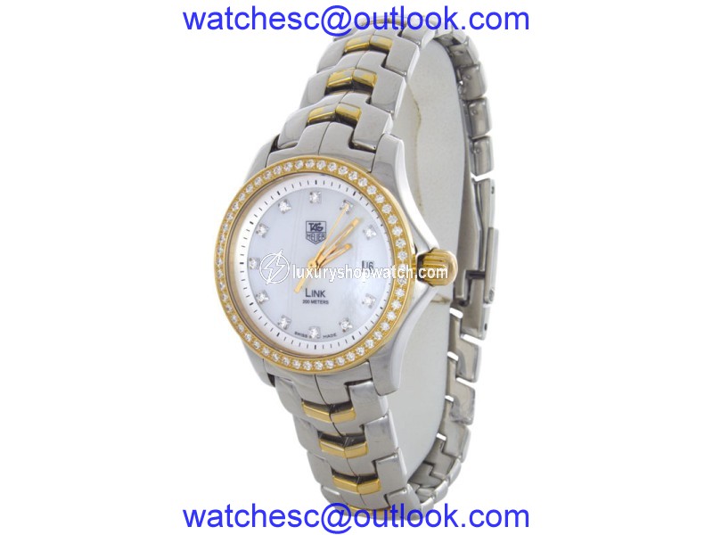 Tag Heuer WJF1354.BB0581 Link MOP Diamond Dial Stainless Steel Watch Tag Heuer
