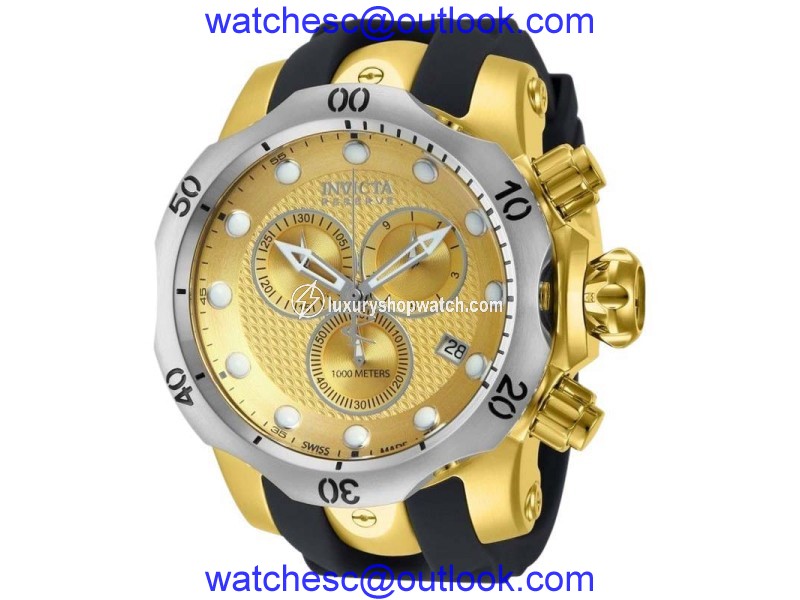 Invicta 16151 Venom Quartz Chronograph Gold Dial Watch Invicta