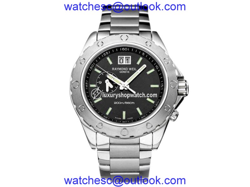 Raymond Weil 8200-ST-20001 Sport Two Time Zone Stainless Steel Watch Raymond Weil