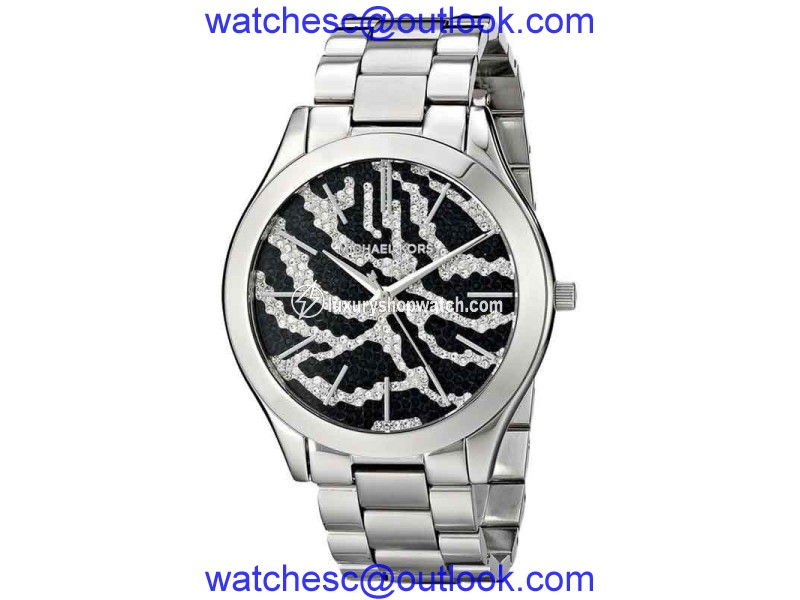 Michael Kors Slim Runway MK3314 Zebra Dial Watch Michael Kors