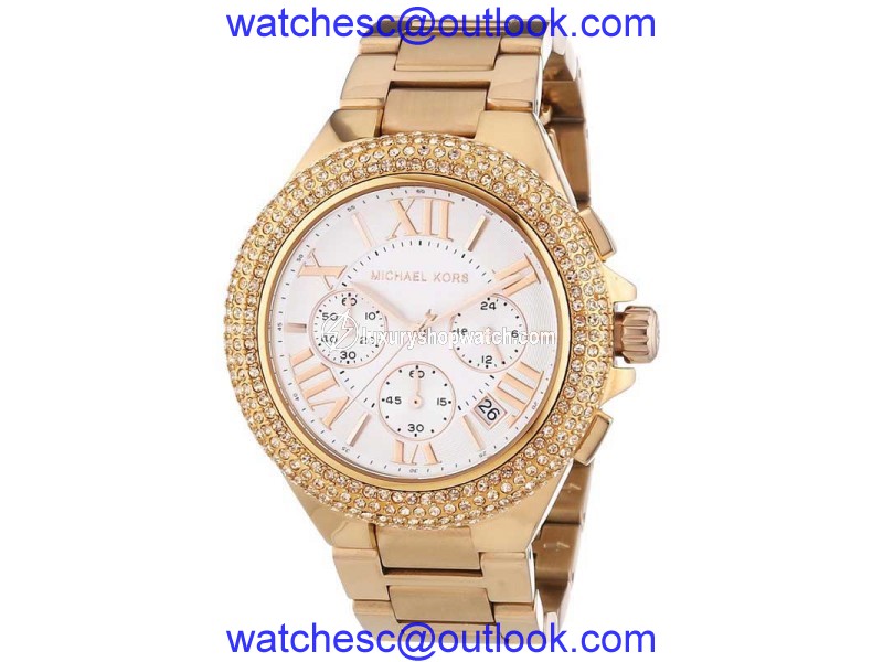 Michael Kors Camille MK5636 Rose Gold-Tone Stainless Steel Women's Watch Michael Kors