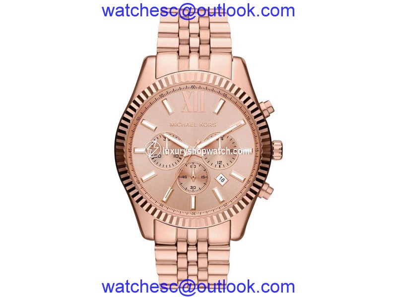Michael Kors MK8319 Oversize Rose Golde Lexington Chronograph Women's Watch Michael Kors