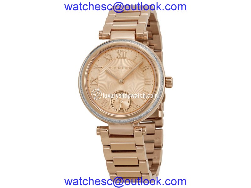 Michael Kors MK5971 Skylar Rose Gold Dial Rose Gold Stainless 33mm Womens Watch Michael Kors