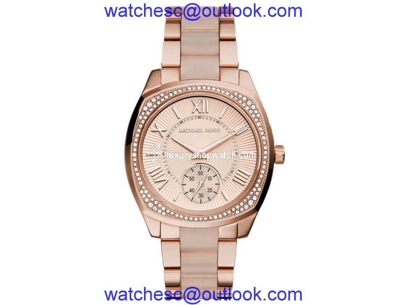 Michael Kors MK6135 Bryn Rose Gold Dial Rose Gold Stainless Steel 40mm Womens Watch Michael Kors