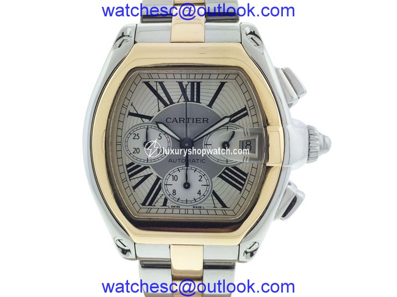 Cartier Roadster 2618 Stainless Steel / 18K Yellow Gold Automatic 43mm Unisex Watch Cartier