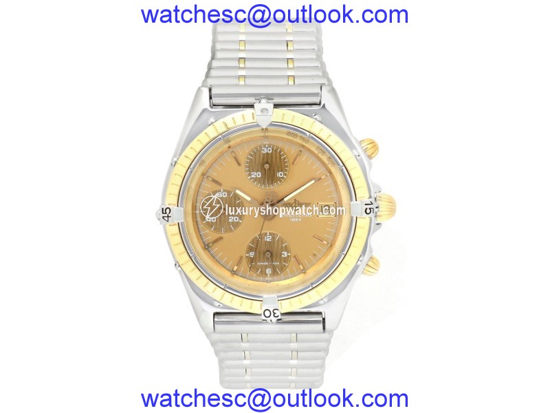 Breitling Chronomat B13047 18K Yellow Gold/Stainless Steel Automatic 40mm Mens Watch Breitling
