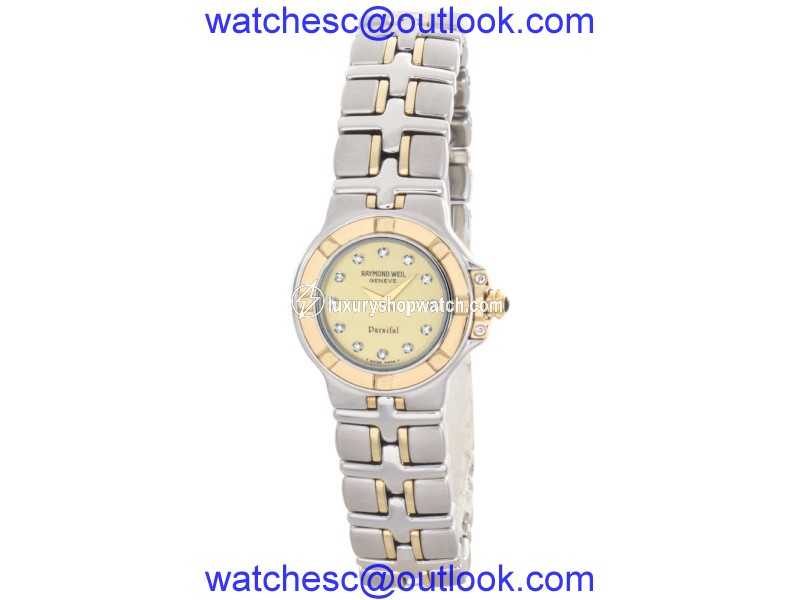 Raymond Weil 9690 18K Yellow Gold and Stainless Steel 25mm Womens Watch Raymond Weil