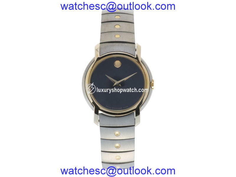 Movado Sl 81-G4-1852 Stainless Steel Gold Plated Quartz 28mm Womens Watch Movado