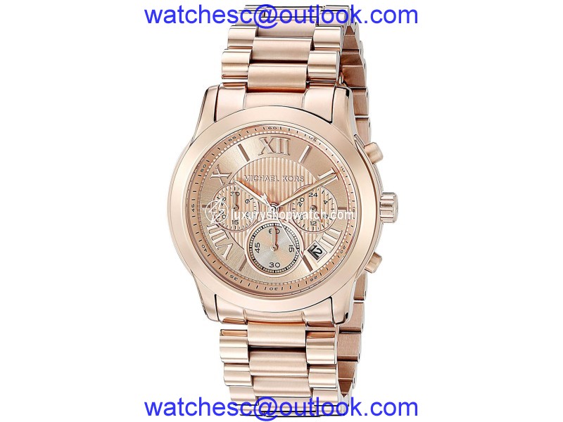 Michael Kors MK6275 Rose Gold Dial Rose Gold Chronograph 39mm Womens Watch Michael Kors