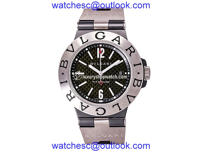 Bulgari Diagono TI44tA Rubber / Titanium Automatic 44mm Mens Watch Bulgari
