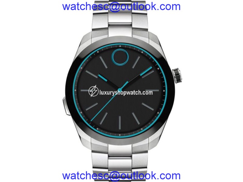 Movado 3660003 Stainless Steel Black Dial 44mm Mens Watch Movado
