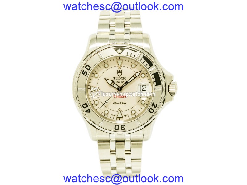 Tudor Prince Date 89190 Stainless Steel with White Dial Automatic 40mm Mens Watch Tudor