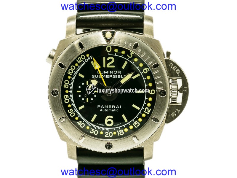 Panerai Regatta PAM193 Titanium / Rubber Automatic 47mm Mens Watch Panerai