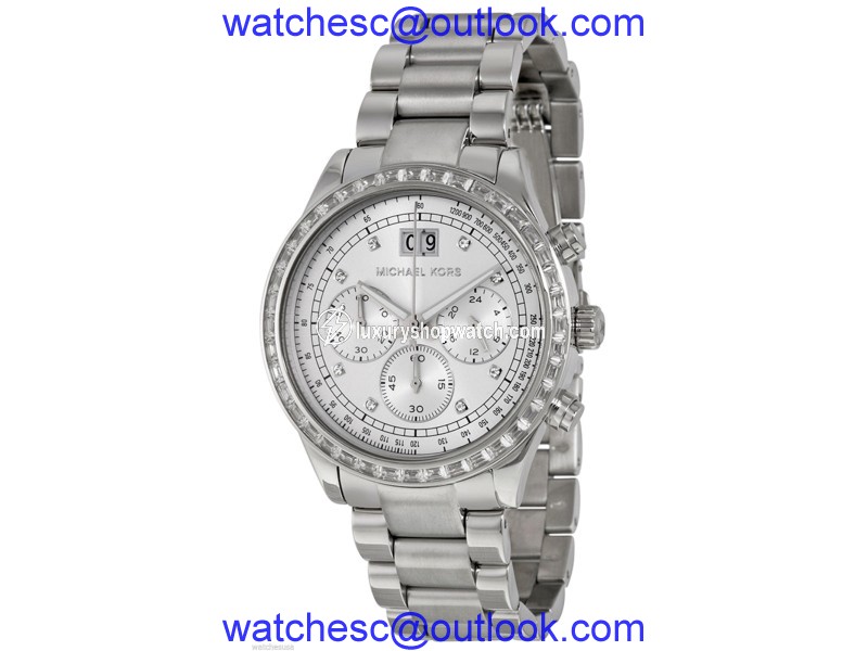 Michael Kors MK6186 Stainless Steel Silver Dial Quartz 40mm Women's Watch Michael Kors