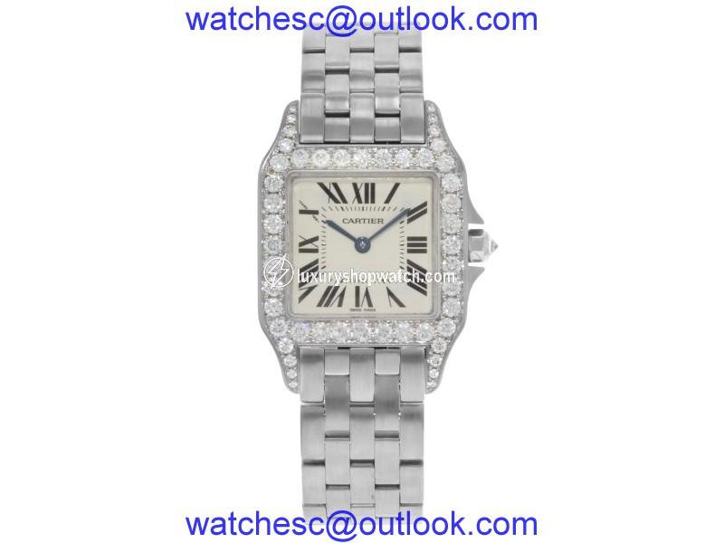 Cartier Santos WF9004Y8 27mm Womens Watch Cartier