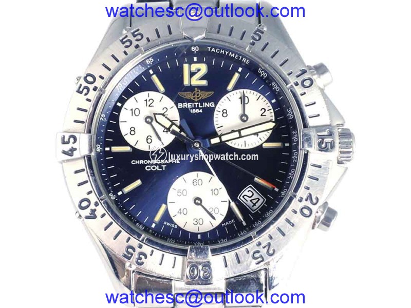 Breitling Colt Chronograph Stainless Steel Quartz 41mm Mens Watch Breitling