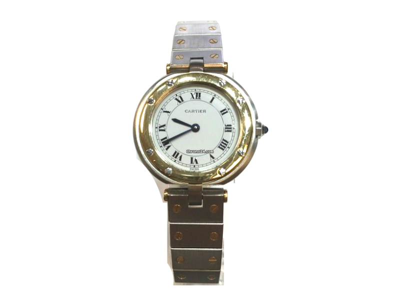Cartier Santos Stainless Steel & 18K Yellow Gold Vintage 27mm Watch Cartier