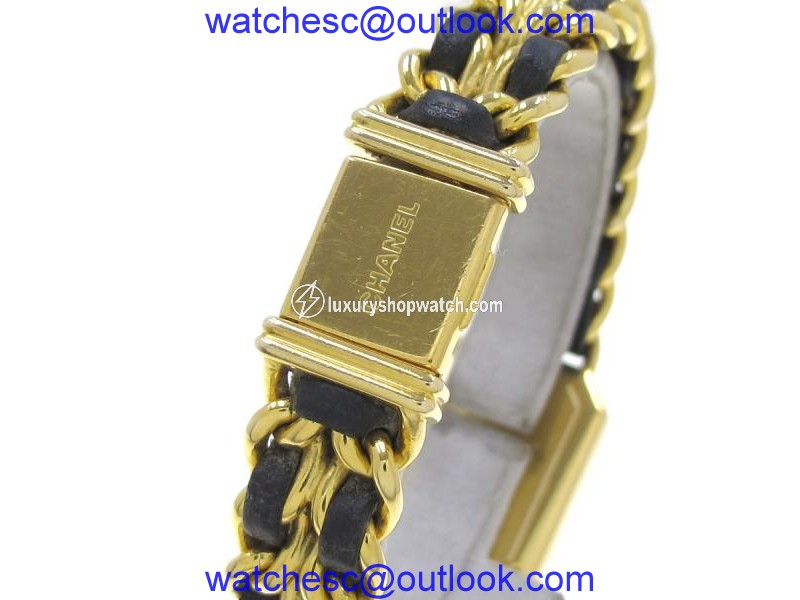 Chanel Premiere Gold Plated Quartz 22mm Womens Watch Chanel