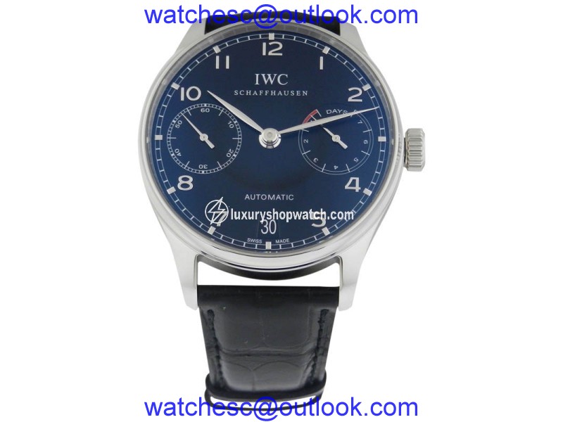 IWC Portuguese Automatic IW500109 Stainless Steel Black Dial Mens Watch IWC