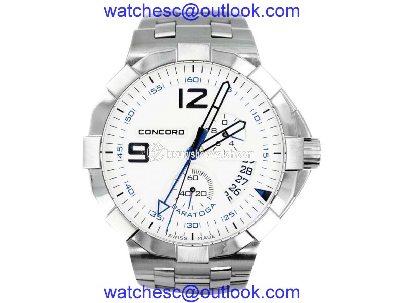 Concord Saratoga Date Stainless Steel Quartz Men's Watch Concord