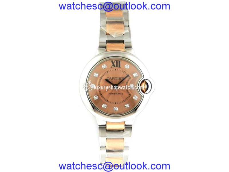 Cartier Ballon Bleu WE902053 Stainless Steel and 18K Rose Gold Watch Cartier
