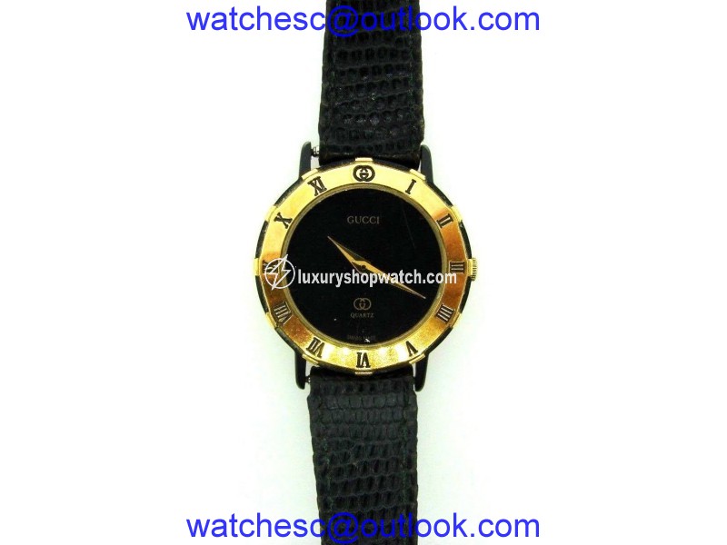 Gucci Enamel & Snakeskin Watch Gucci