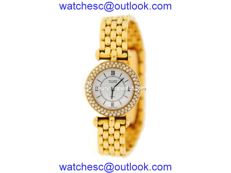Van Cleef & Arpels 18K Yellow Gold & Diamond Watch Van Cleef & Arpels