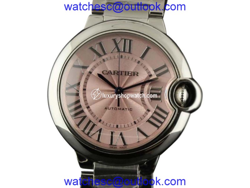 Cartier W6920041 CA16 Ballon Bleu 36mm Pink Steel Automatic Womens Watch Cartier