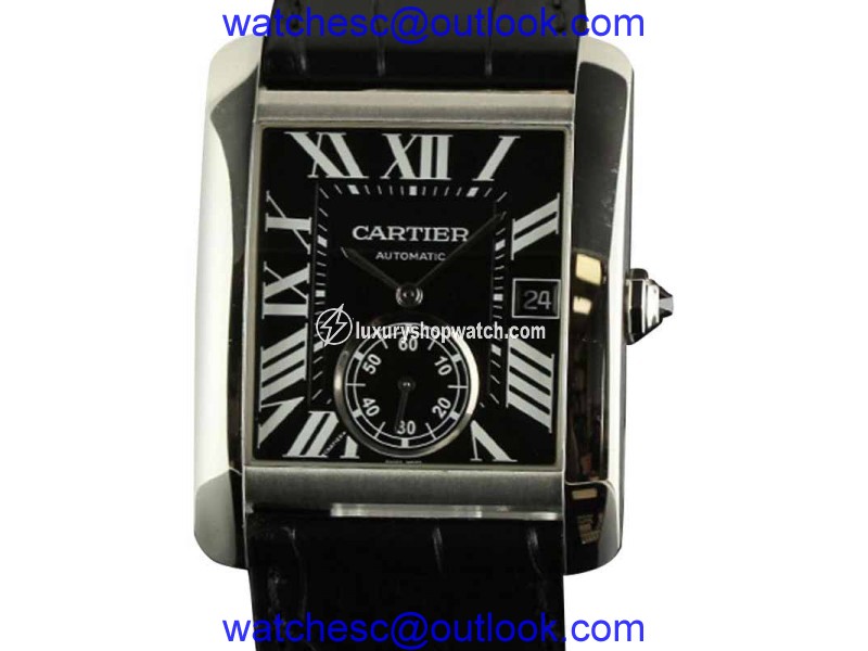 Cartier Tank MC W5330004 Stainless Steel Leather Watch Cartier