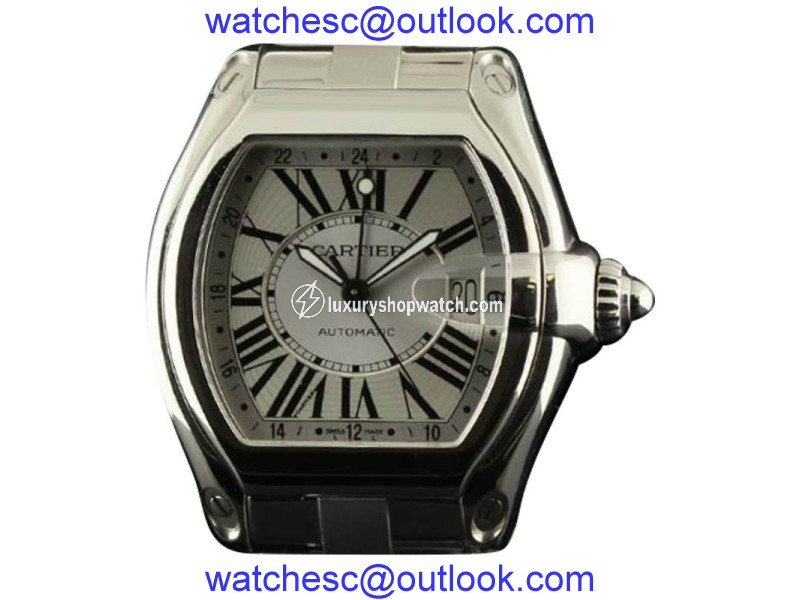Cartier Roadster GMT XL W62032X6 Steel Silver Automatic Watch Cartier