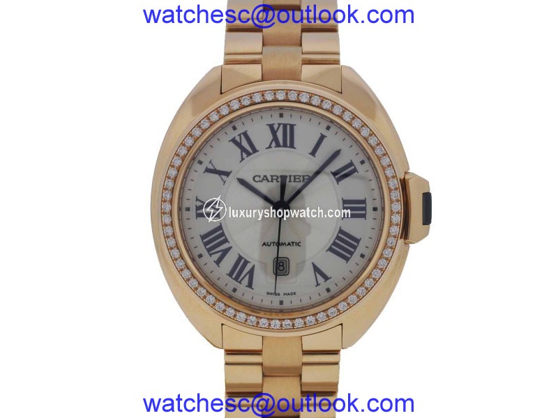 Cartier 31mm 18K Rose Gold With Original Diamonds Ladies Watch WJCL0003 Cartier