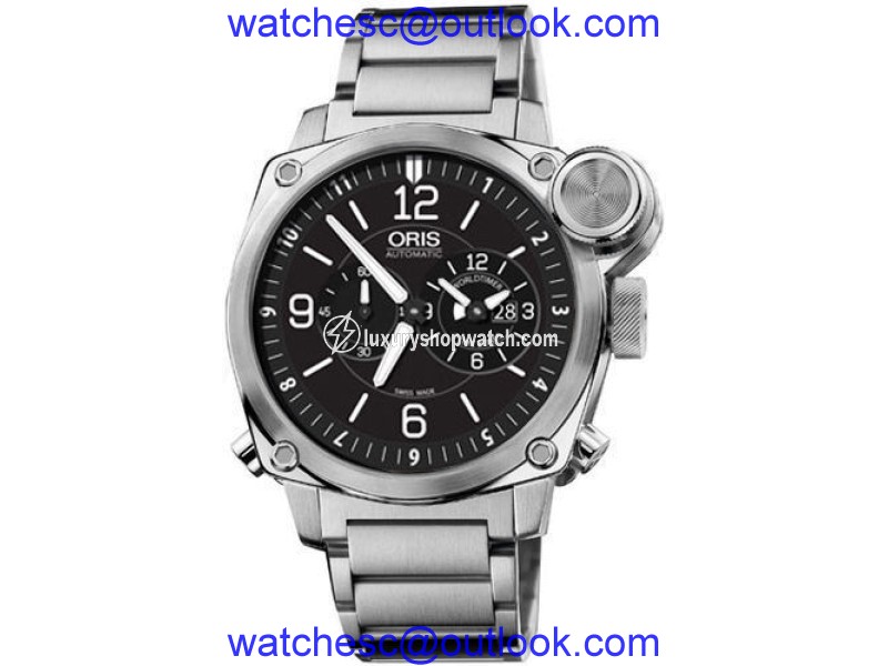 Oris BC4 Flight Timer 690-7615-4164-MB Chronograph Stainless Steel Watch Oris