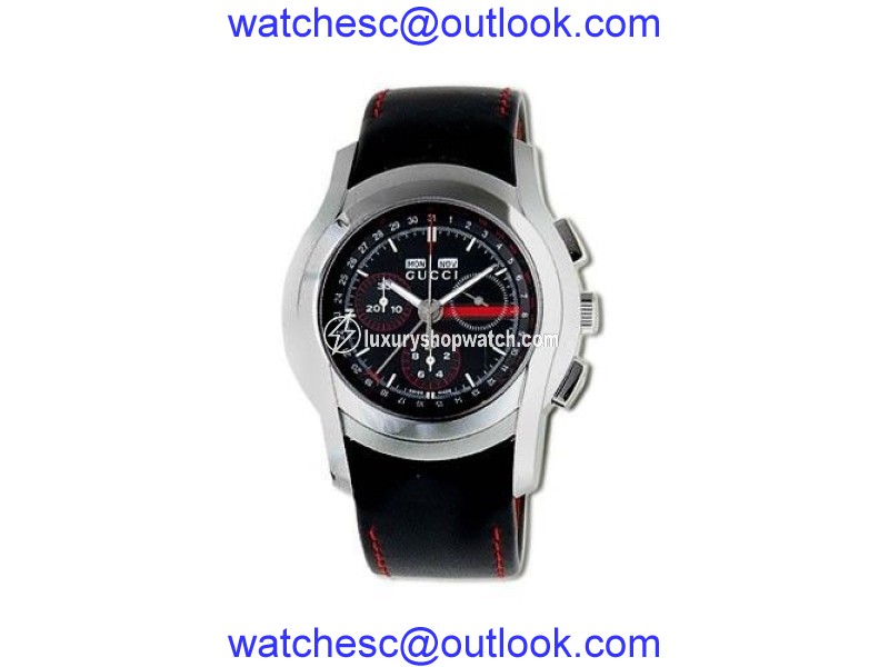 Gucci YA055208 Triple Calendar Chronograph Stainless Steel Mens Watch Gucci