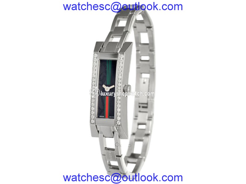 Gucci YA110513 G-Link Diamond Stainless Steel Womens Watch Gucci