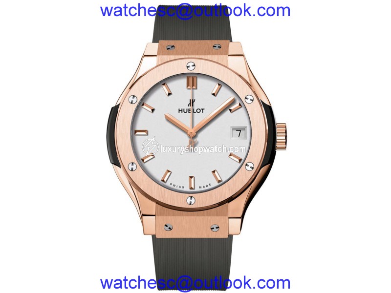 Hublot 581.ox.2611.rx Classic Fusion Quartz 18K Rose Gold 33mm Watch Hublot