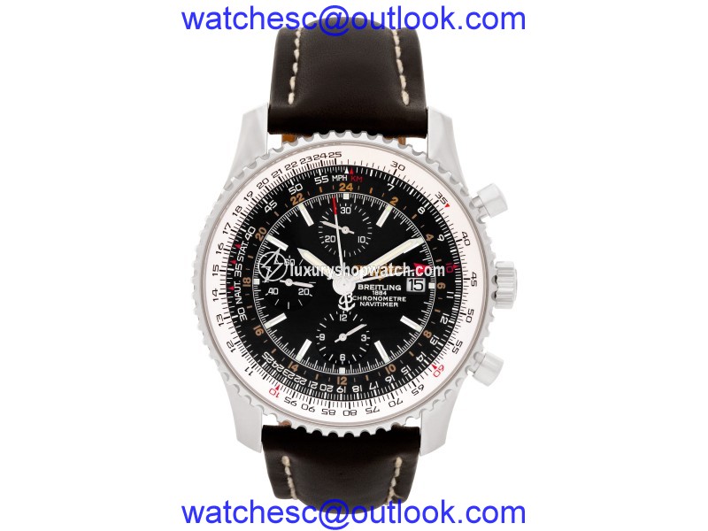 Breitling Navitimer A24322 Leather & Stainless Steel Mens Watch Breitling