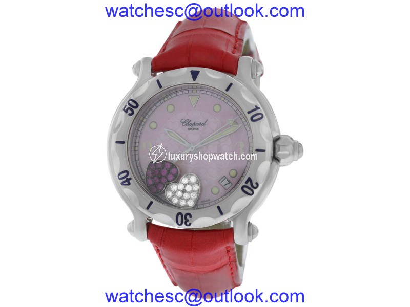 Chopard Happy Sport 28/8950 Stainless Steel Floating Hearts Diamond Quartz 38mm Womens Watch Chopard