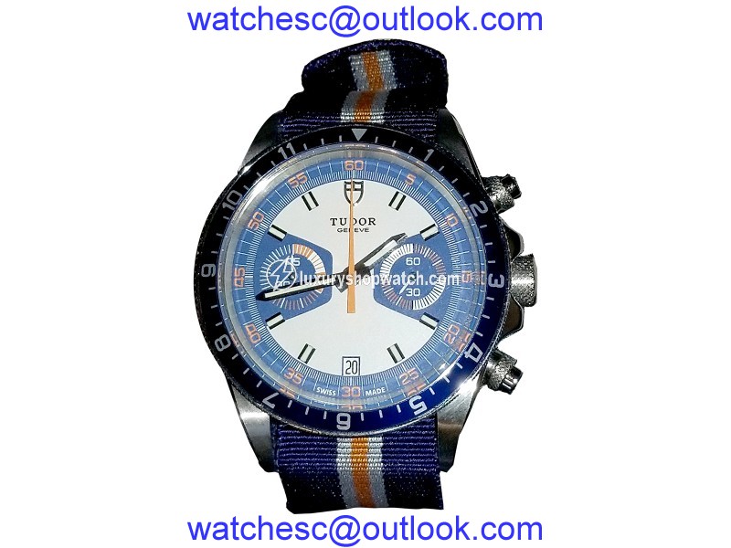 Tudor Heritage Chrono Blue Sapphire & Blue Dial 42mm Mens Watch Tudor