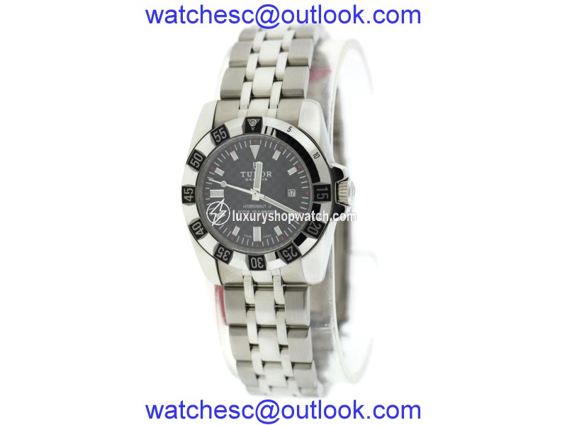 Tudor Hydronaut 24030 Stainless Steel Black Carbon Fiber Dial 30mm Womens Watch Tudor