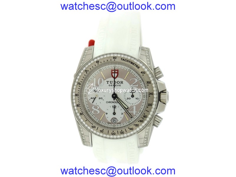Tudor Diamond Chronograph 20310 Stainless Steel & Rubber 41mm Watch Tudor