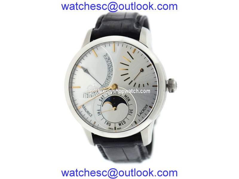 Maurice Lacroix Masterpiece Lune Retrograde Calendar MP6528 Stainless Steel Automatic 43mm Mens Watch Maurice Lacroix