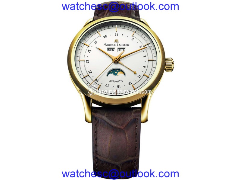Maurice Lacroix Les Classiques LC6068-YG101-13E 18K Yellow Gold 40mm Mens Watch Maurice Lacroix