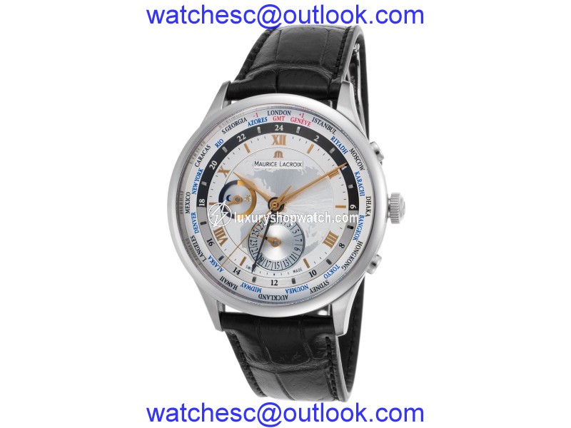 Maurice Lacroix MP6008-SS001-110 Stainless Steel 42mm Mens Watch Maurice Lacroix