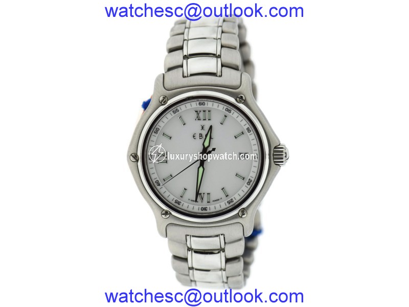 Ebel 1911 9187241 Stainless Steel White Dial Quartz 38mm Mens Watch Ebel