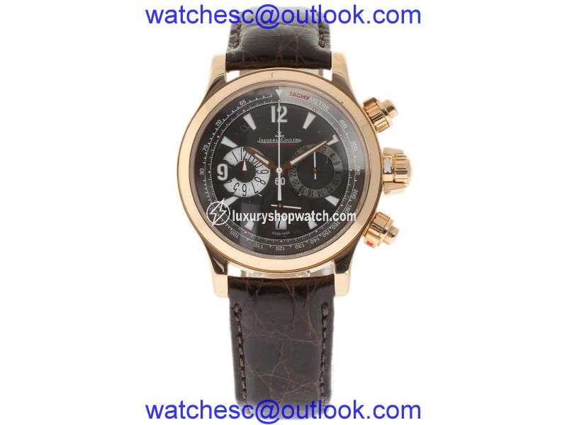 Jaeger-LeCoultre Master Compressor 146.2.25 18K Rose Gold & Leather Automatic 42mm Mens Watch Jaeger-LeCoultre