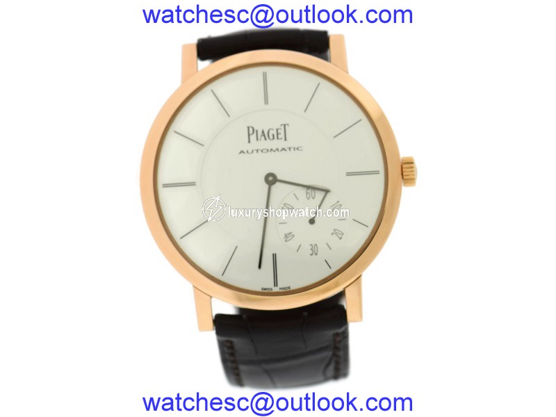 Piaget Altiplano Ultra Thin G0A35131 18K Rose Gold & Leather Automatic 43mm Mens Watch Piaget