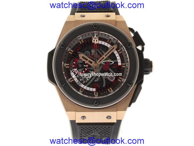 Hublot King Power Miami Heat 748.OM.1123.RX Rose Gold 48mm Mens Watch Hublot