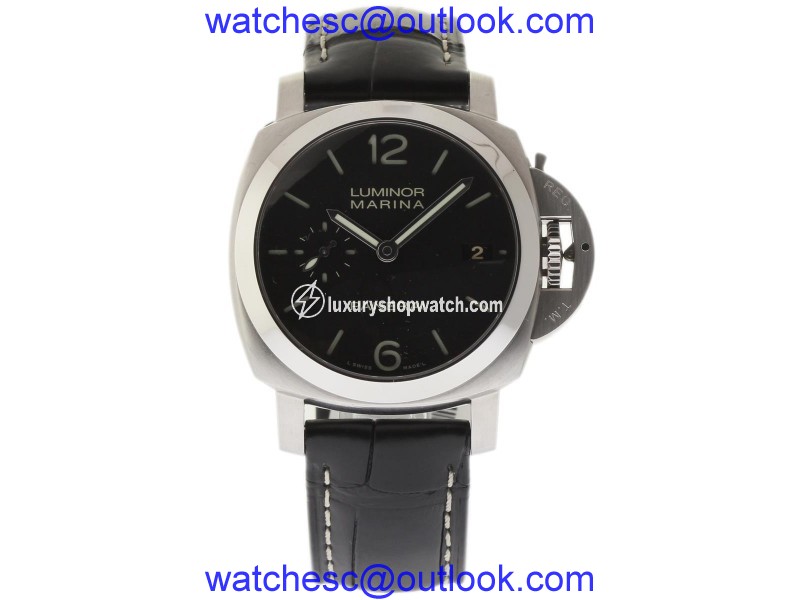 Panerai Luminor Marina PAM00392 Stainless Steel / Leather 42mm Mens Watch Panerai